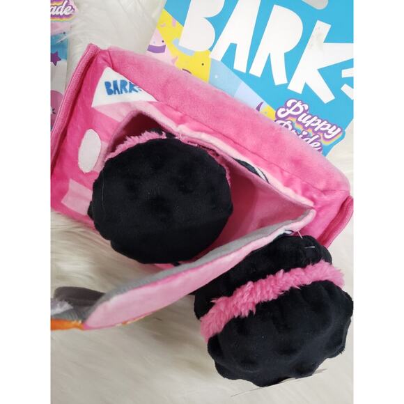 2 NEW BARK BOX gay pride rainbow iced coffee squeak crinkle lgbtq lot dog toy - Picture 3 of 7